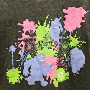 UT Monsters University T Tee Shirt Black Disney Pixar Unisex Men Women XL
